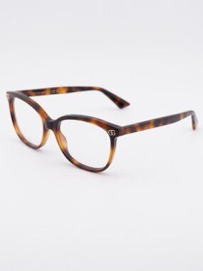 Gucci GG1816O 006 Eyeglasses Havana 54mm Cat Eye Frame